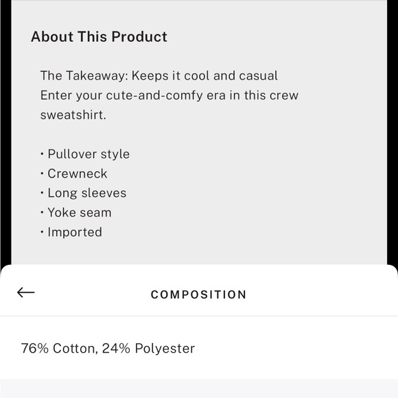 Ivy Fleece Yoke Seam Crew Sweatshirt | PINK - Picture 4 of 4